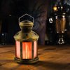 Shawshank Ledz Blazing LEDz 8.5 in. Plastic Colonial Flicker Flame Flameless Lantern Assorted 702754